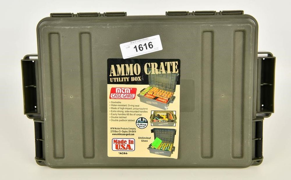 Lot 1616: MTM Case-Gard ACR4-18 Ammo Crate Utility Box