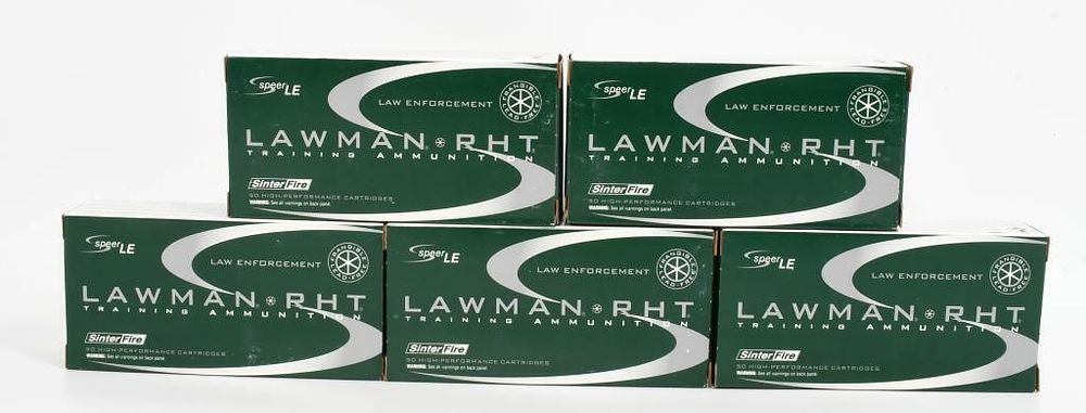 Lot 1621: 250 Rounds of Speer Lawman RHT .45 GAP Ammo