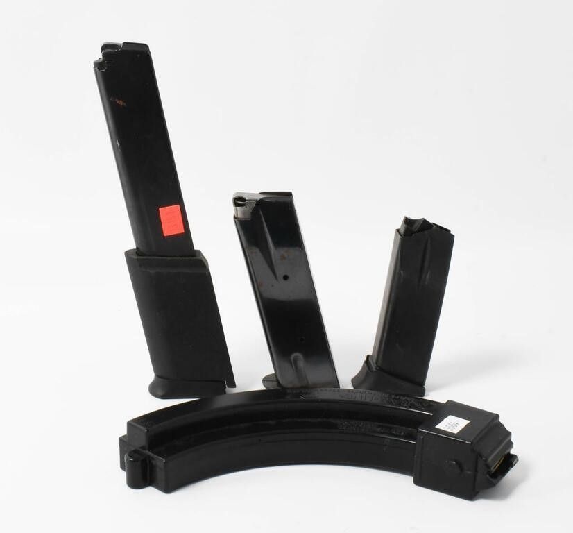 Lot 1628: 4 Various Caliber / Style Magazines