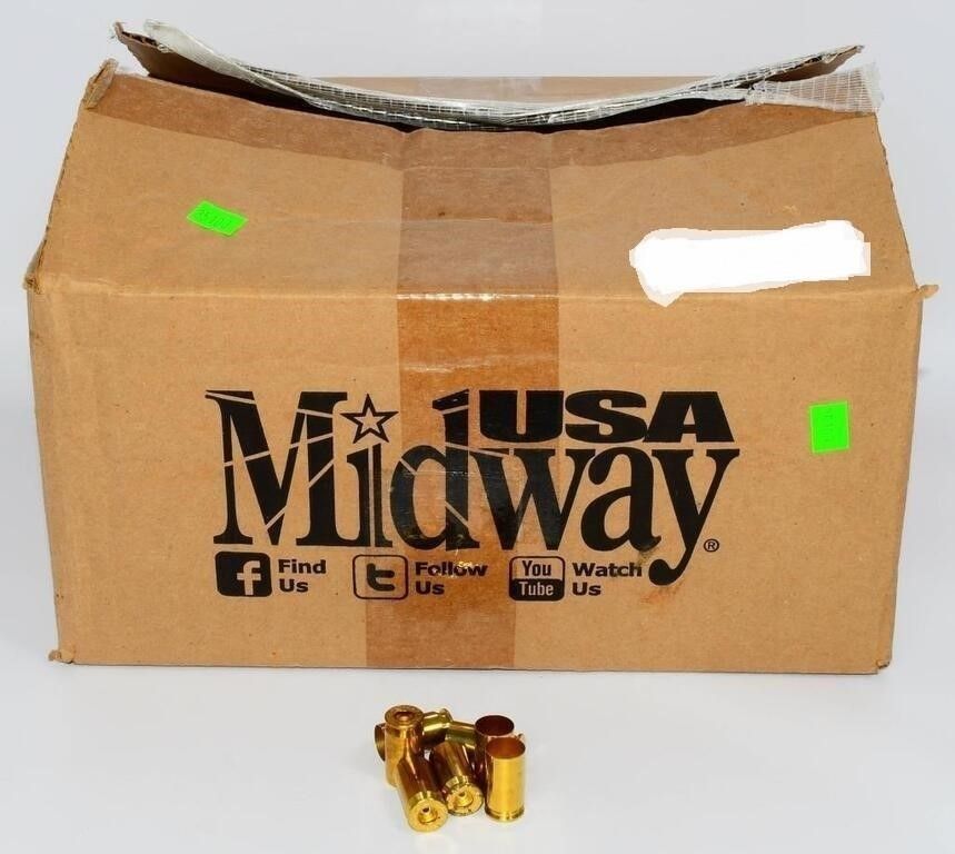 Lot 1652: Approx 1000 Ct Midway USA .45 Auto Brass Casings