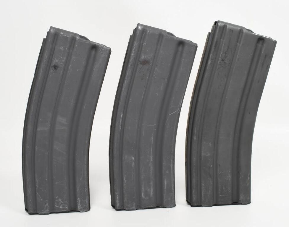 Lot 1658: 3 Adventure Line AR15 30 Round Metal Magazines