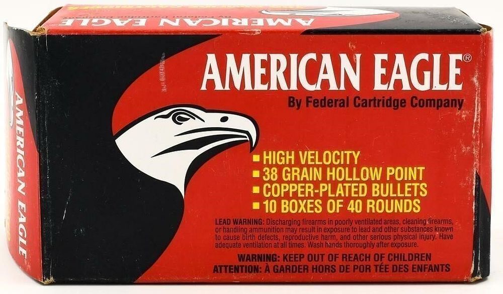 Lot 1672: 400 Rounds Federal American Eagle .22 LR Ammo...