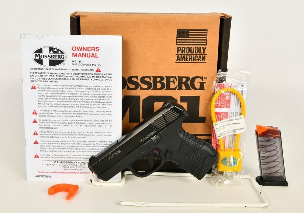 Lot 1674: Mossberg MC1SC Subcompact Semi-Auto Pistol 9MM