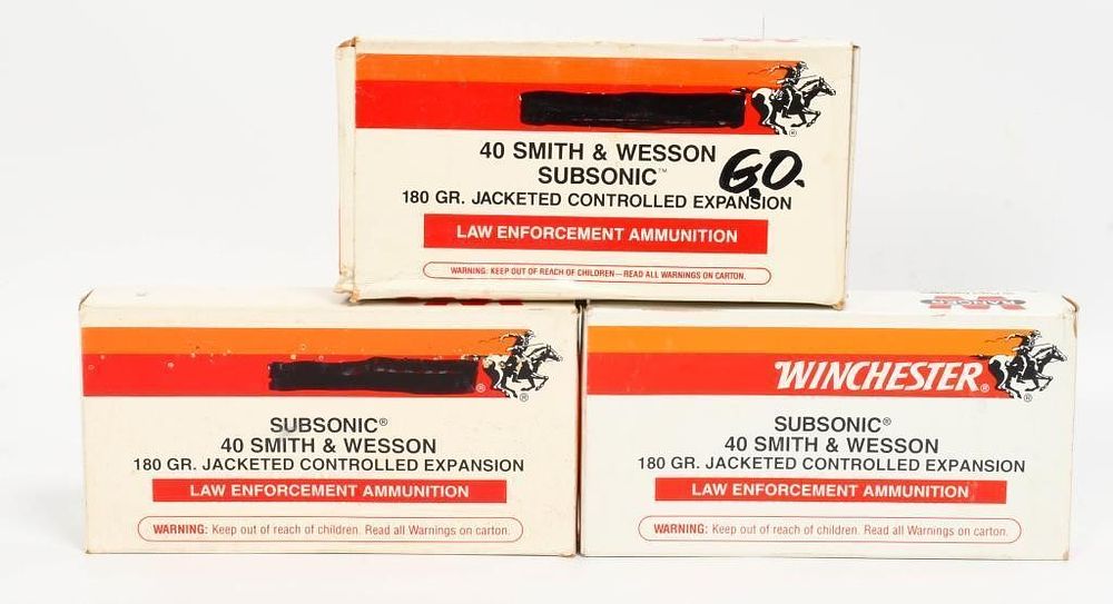 Lot 1687: 150 rds of .40  S&w Reman ammo