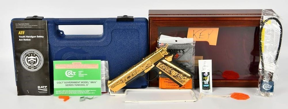 Lot 42: The NRA 150th Anniversary Tribute Pistol Colt 1911