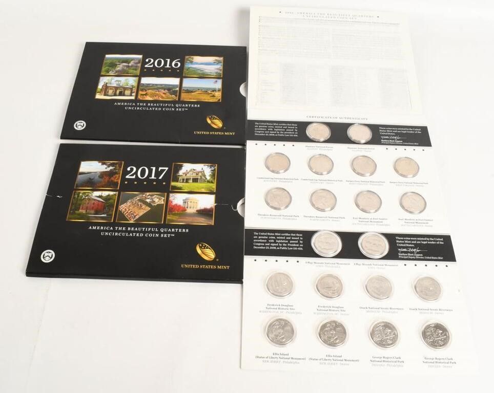 Lot 52: 2 Sets United States Mint Uncirculated Coin Sets