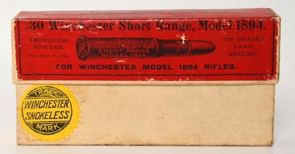 Lot 71: Collector Box of Winchester .30 Short Range Model