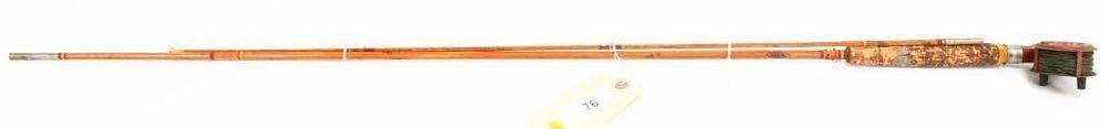 Lot 76: Collectible Antique Bamboo Fly Fishing Rod w/