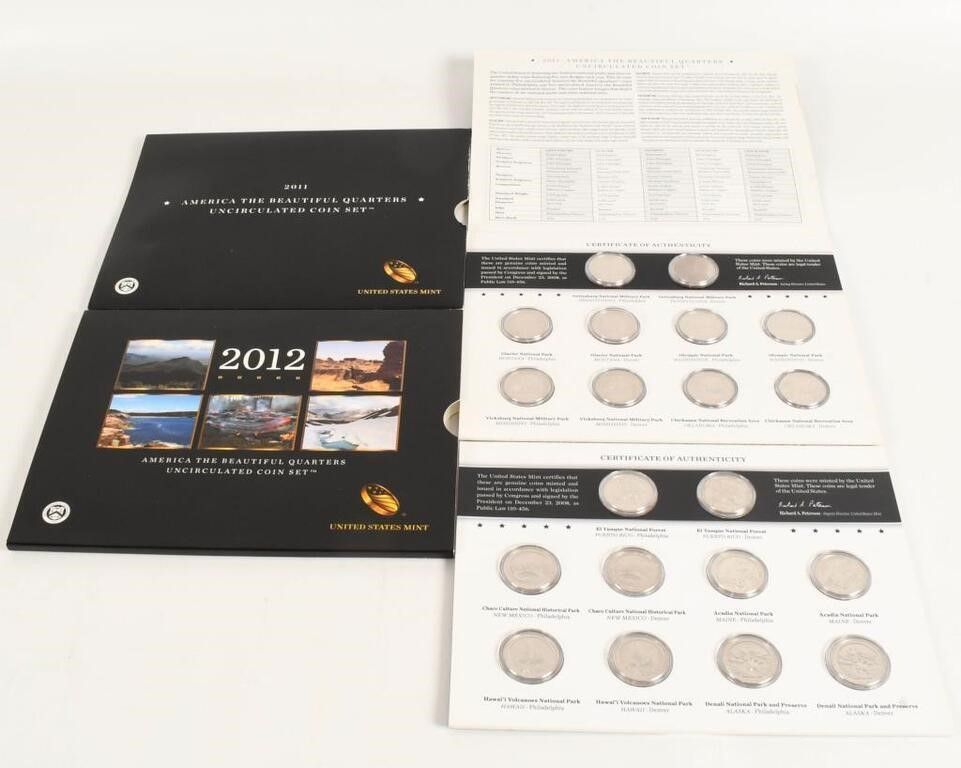 Lot 112: 2 Sets United States Mint Uncirculated Coin Sets