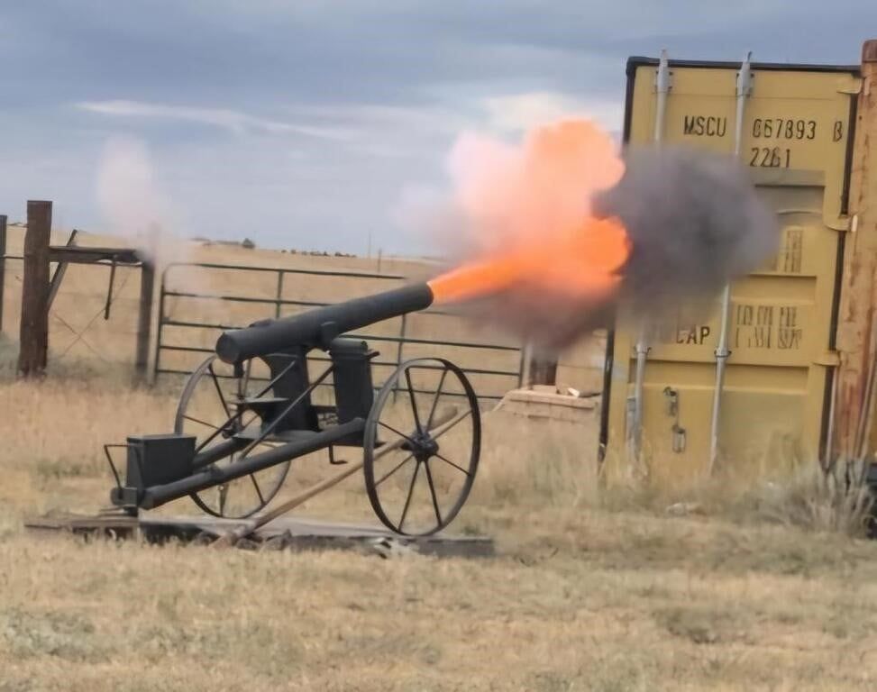 Lot 115: Full Size Widow Maker Cannon and Carriage