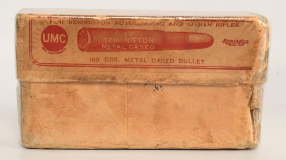 Lot 134: Collector Box of Remington UMC .30 Cartridges