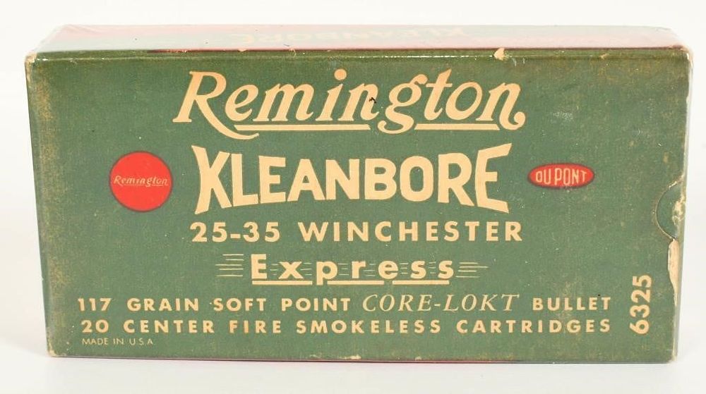 Lot 137: Collector Box Of Remington .25-35 Win Ammo