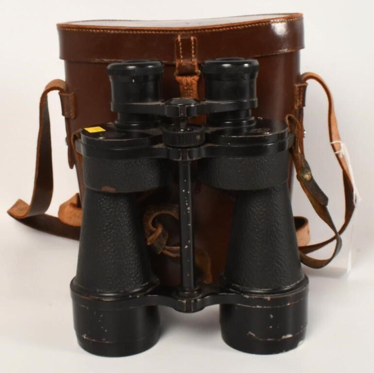 Lot 151: Ross Steplux 7x50 Binoculars With Leather Case