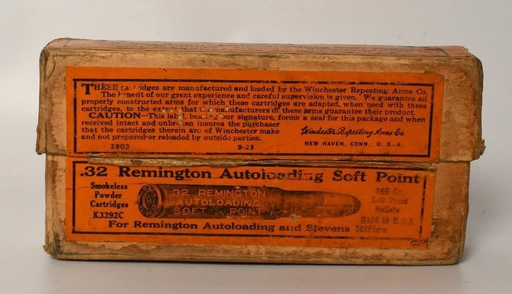 Lot 152: Collector Box of Winchester .32 Remington