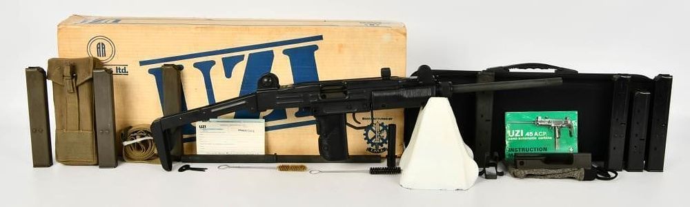 Lot 156: IMI Uzi Model 45 Carbine W/ 9MM Conversion Kit