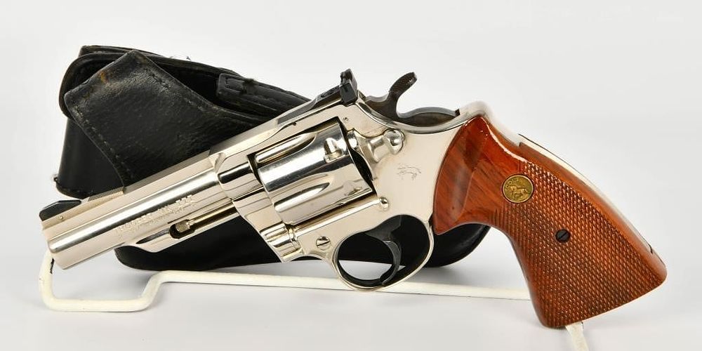 Lot 174: Mint Colt Trooper MK III .357 Magnum Nickel Finish