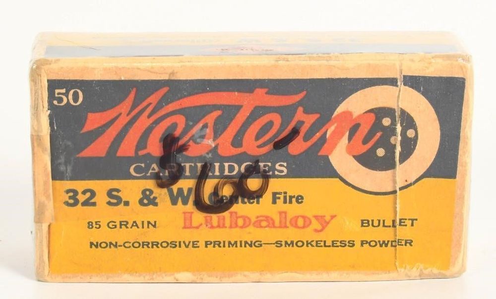 Lot 176: Collector Box Of Western .32 S&W Ammunition