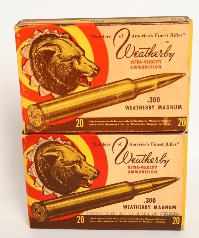 Lot 194: Collector Boxes of Weatherby .300 Magnum