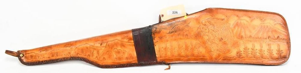 Lot 226: Lopez Camacho Leather Embossed Gun Case