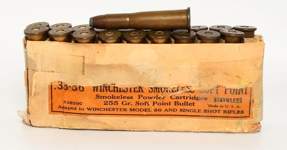Lot 227: Collector Box of Winchester .38-56 Ammo