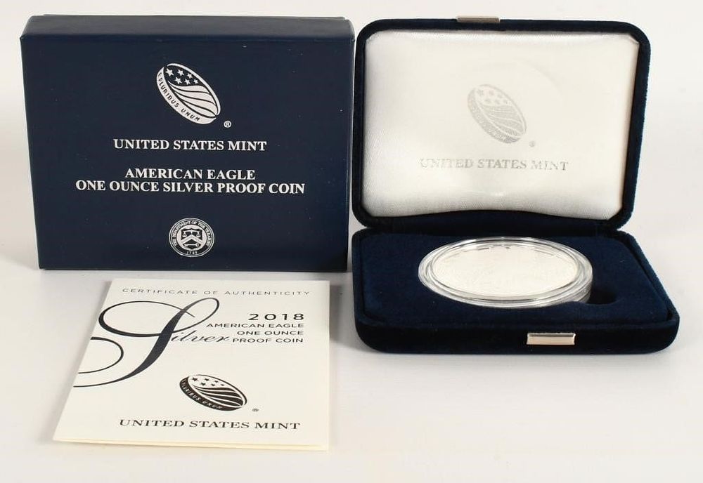 Lot 253: Proof American Eagle Silver Dollar Coin