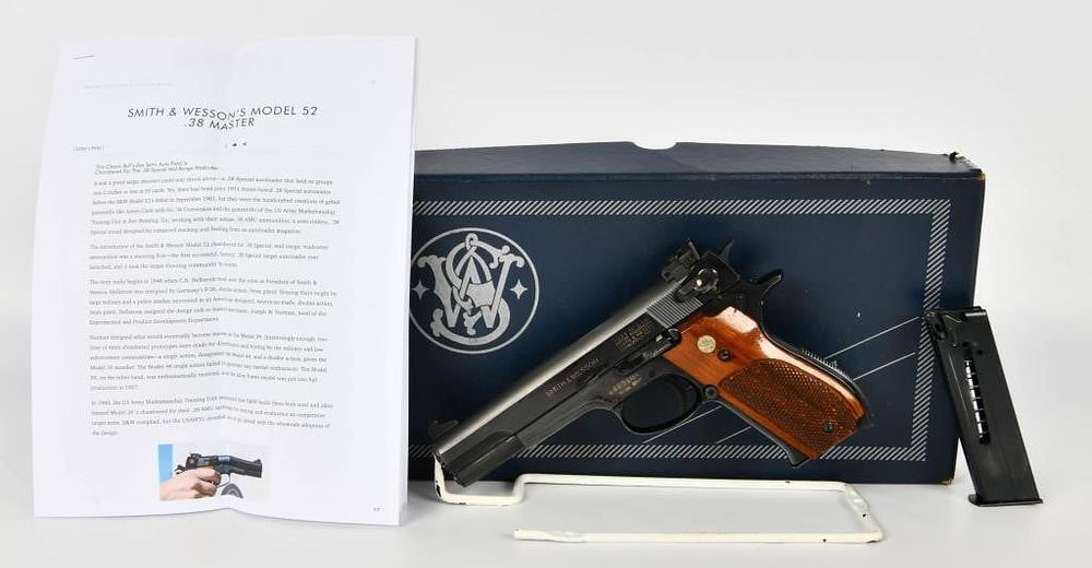 Lot 336: RARE Smith & Wesson Model 52 (38 Master) .38 SPL