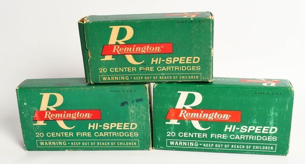 Lot 371: Collector Boxes of Remington Hi-Speed .350 Rem Mag