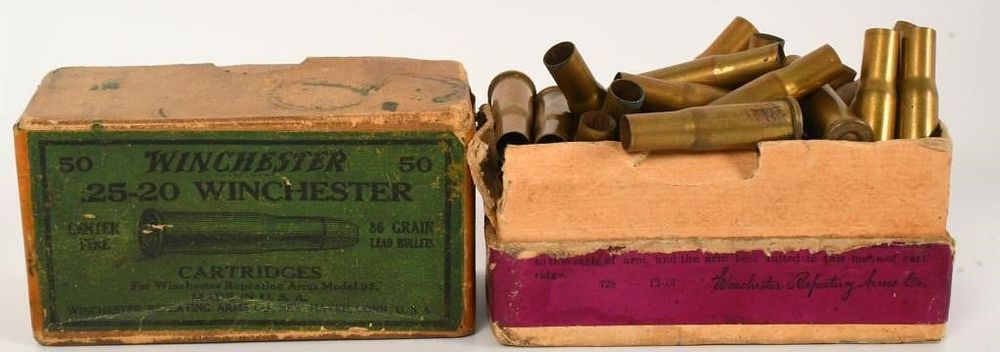 Lot 377: Collector Boxes of Various .25-20 Brass
