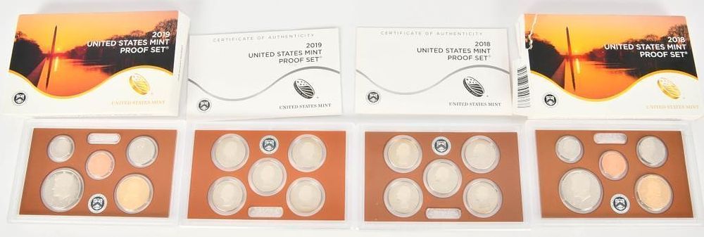 Lot 382: 2 United States Mint Proof Coin Sets