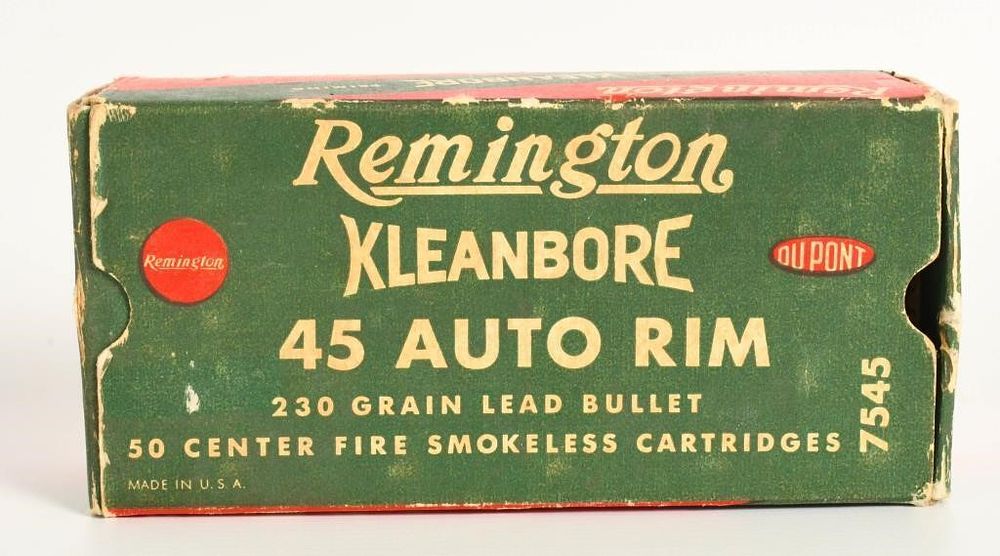Lot 401: Collector Box of Remington .45 Auto Rim
