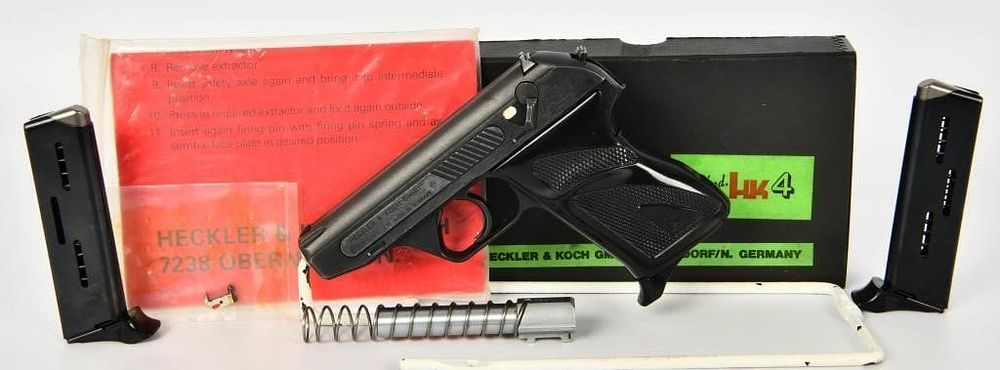 Lot 402: Heckler & Koch HK4 Semi Auto Pistol .22 LR
