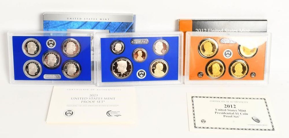 Lot 412: 2 Sets Of United States Mint Proof Coins