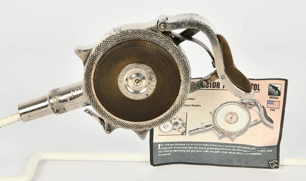 Lot 450: Antique Chicago Firearms The Protector Palm Pistol