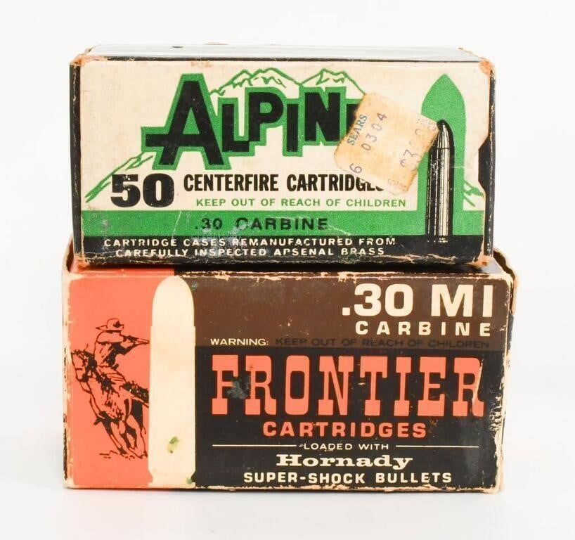 Lot 452: Collector Boxes of Frontier and Alpine .30 Carbine