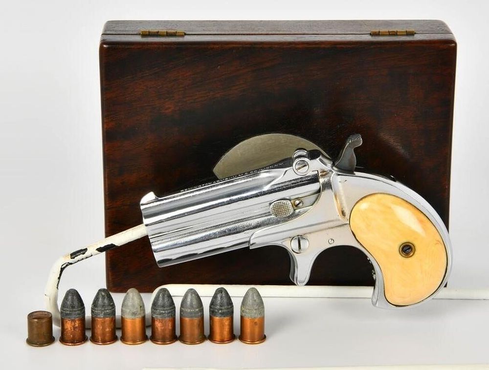 Lot 456: Remington 95 Nickel Derringer .41 Rim Fire