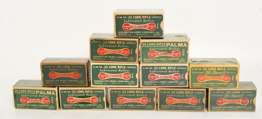 Lot 500: 12 Boxes Of Collector Remington .22 LR Kleanbore