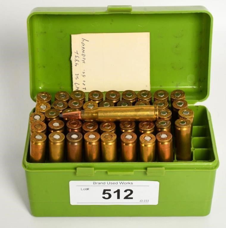 Lot 512: 45 Rounds of .257 Roberts Ammunition