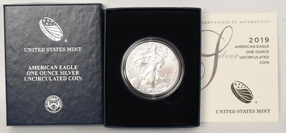 Lot 523: Proof American Eagle Silver Dollar Coin