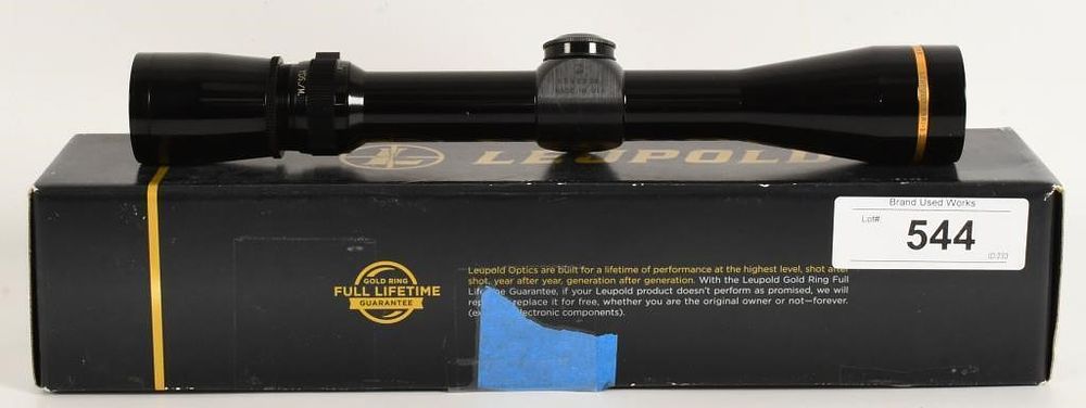 Lot 544: Leupold Vari-X III 2.5x8 Riflescope W/ Box
