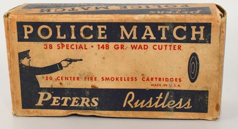 Lot 614: Collector Box of Peters Police Match .38 Special