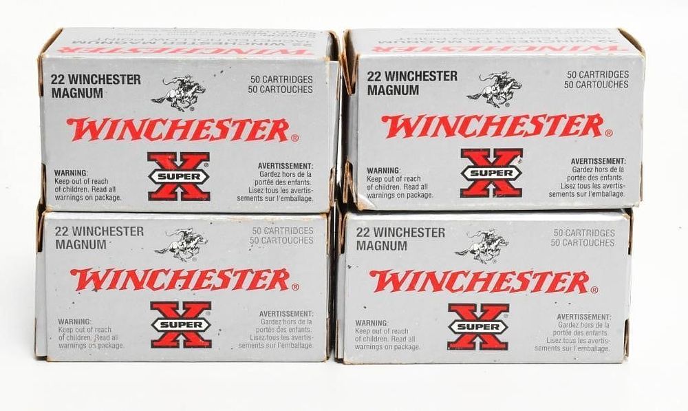 Lot 626: 200 Rounds Of Winchester .22 Win Mag Ammunition