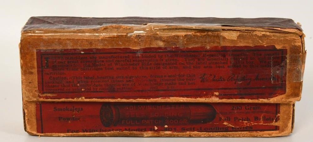 Lot 1058: Collector Box Of Winchester .401 Win Ammunition