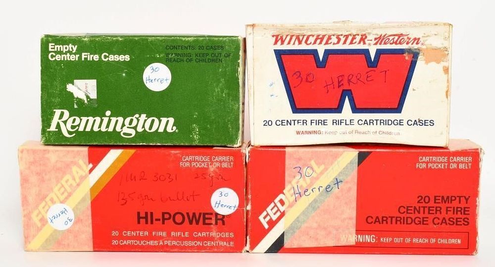 Lot 1061: Collector Boxes of Various .30 Hornet