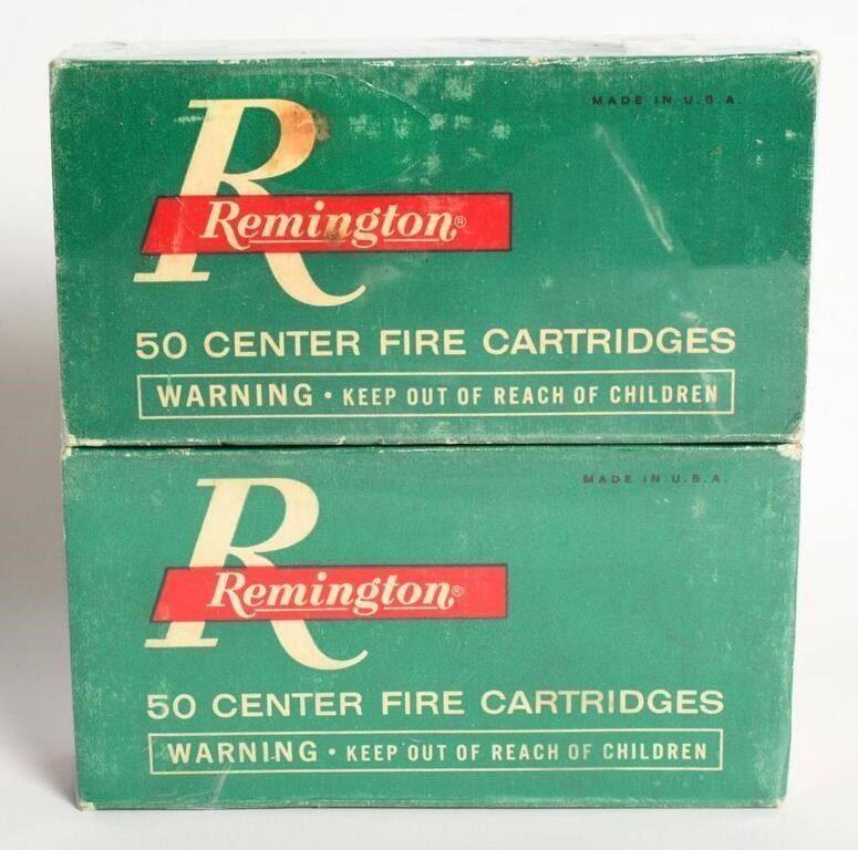 Lot 1076: 2 Collector Boxes of Remington .45 ACP Ammunition