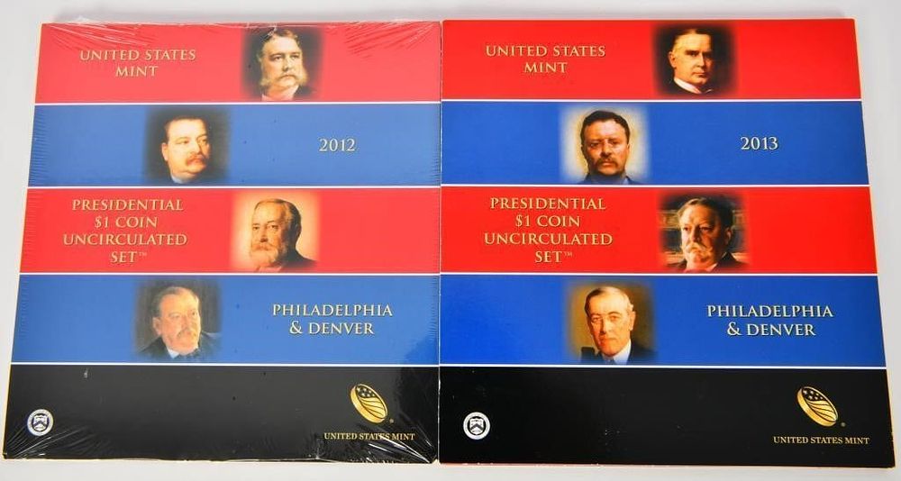 Lot 1081: 2 Sets Of United States Mint Presidential Coins