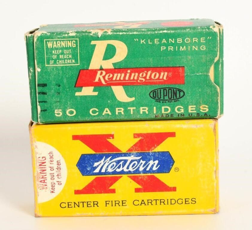 Lot 1091: Collector Boxes of Remington and Western .25