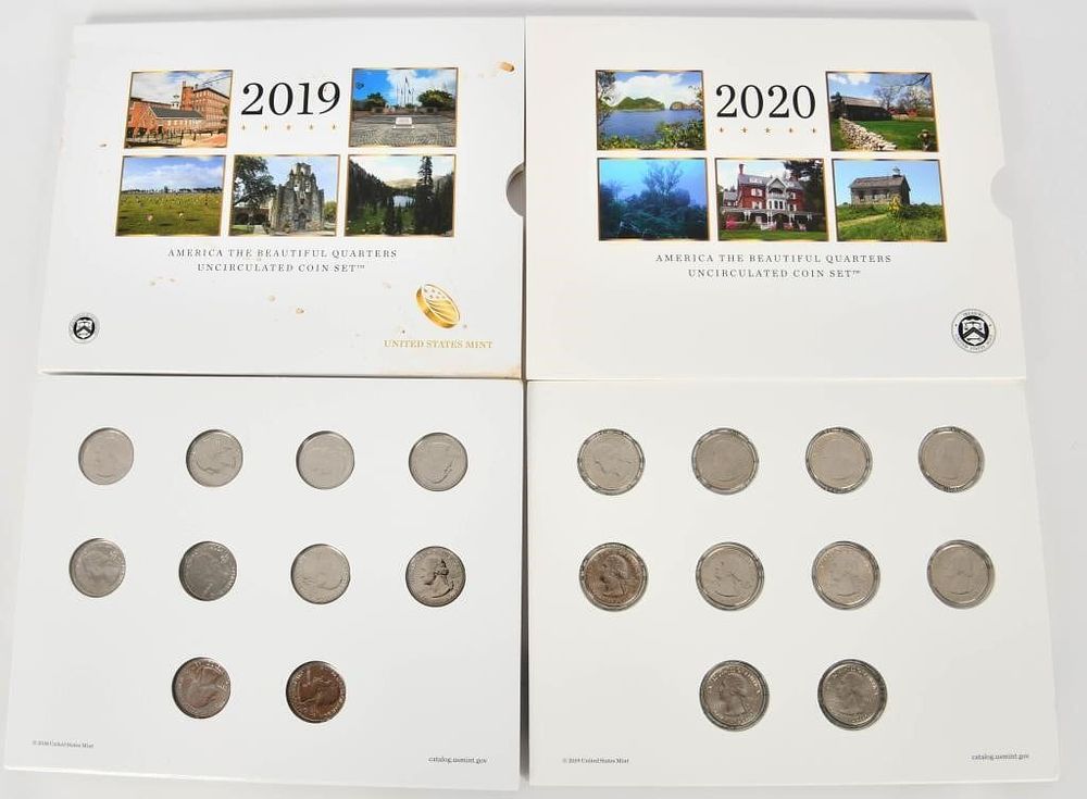 Lot 1141: 2 Sets Of United States Uncirculated Coin Sets