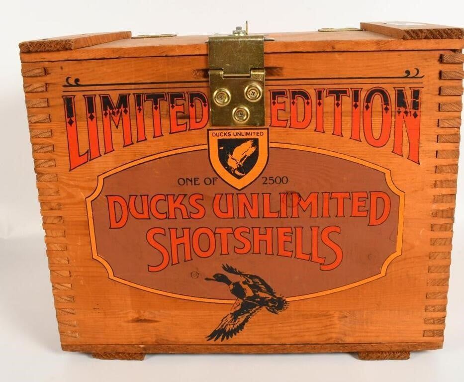 Lot 1166: 200 Rds Federal 12 Ga W/ Wood Crate & Containers
