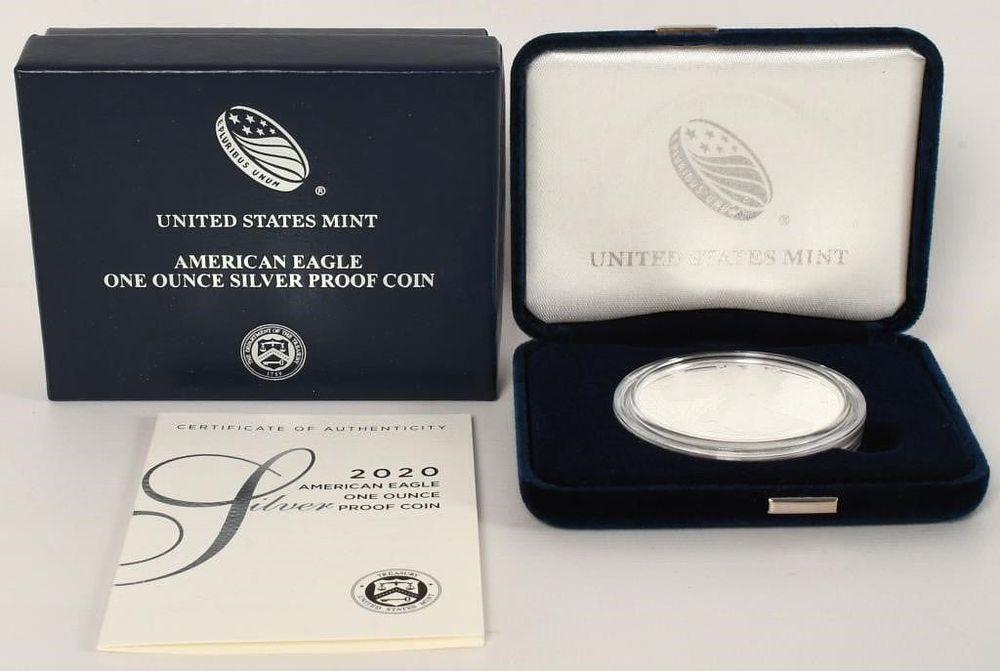 Lot 1192: Proof American Eagle Silver Dollar Coin