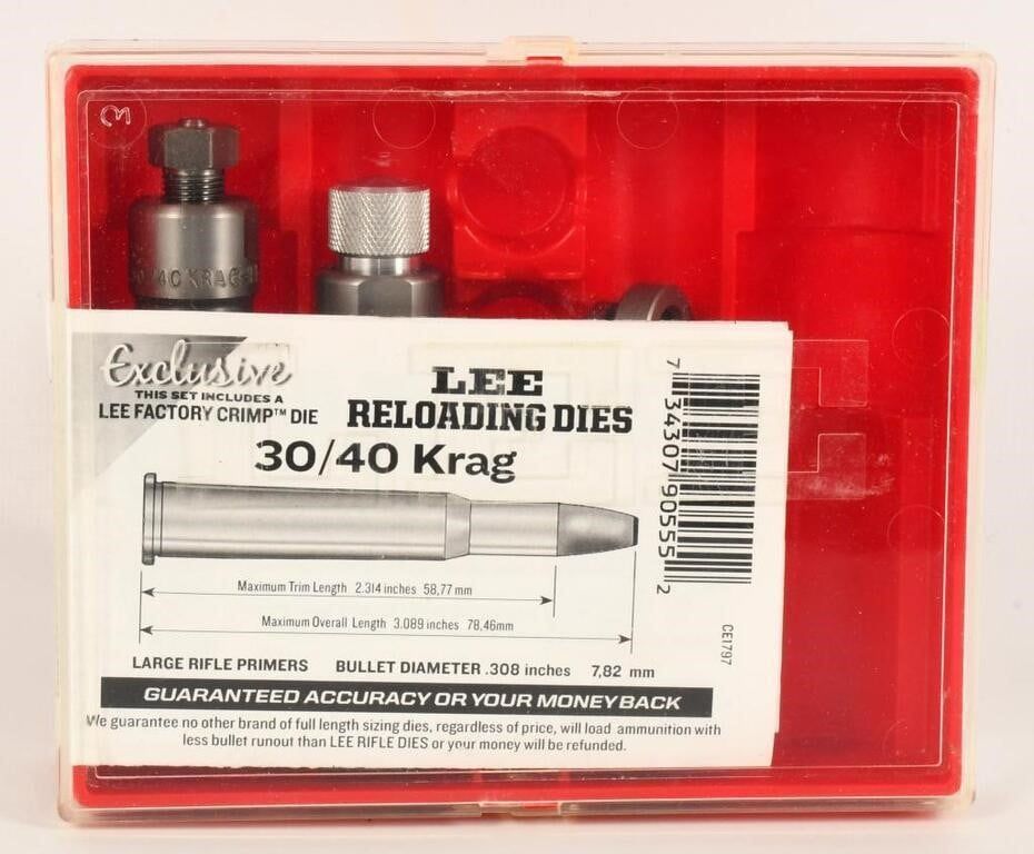 Lot 1207: Lee Precision Reloading Die Set For .30-40 Krag